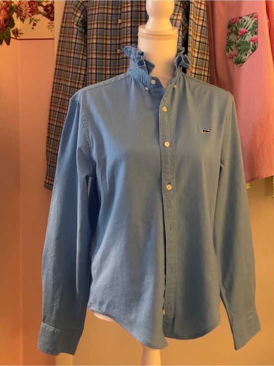 Vineyard Vines Tops - Re-Worked, Up-Cycled, Vinyard Vines Embellished Shirt